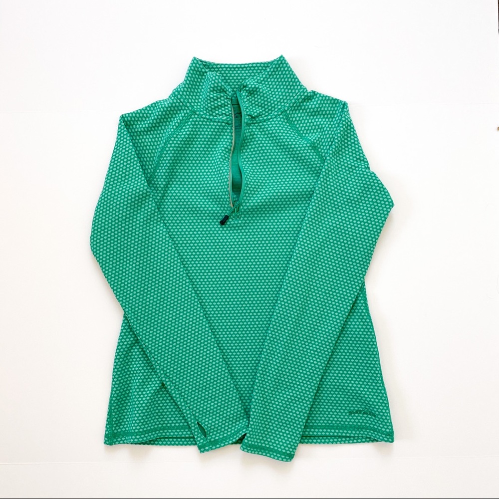 5/$25 Eddie Bauer 1/4 zip pullover green sz L